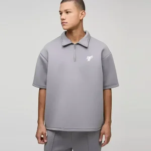 Oversized Heavyweight Cut and Sew Rugby Polo