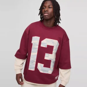 Oversized Disney Mickey Mouse Print Sweatshirt