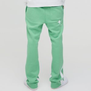 Relaxed Flared Carpenter Paint Splatter Trousers