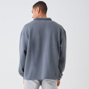 Oversized Short Sleeve Bonded Scuba Polo