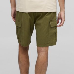 Plus Loose Fit Acid Wash Jersey Shorts