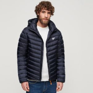 Hooded Sports Puffer Jacket