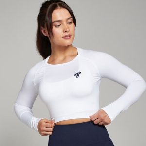 Women's Tempo Seamless Crop Top - Black
