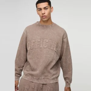 Oversized Man Colour Block Zip Funnel Neck Sweatshirt