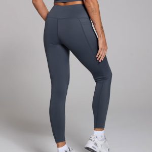 Drawstring Leggings - Cobalt Blue