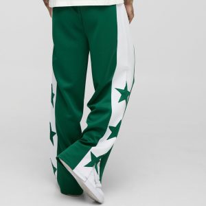 Wide Leg Worldwide Embroidered Joggers